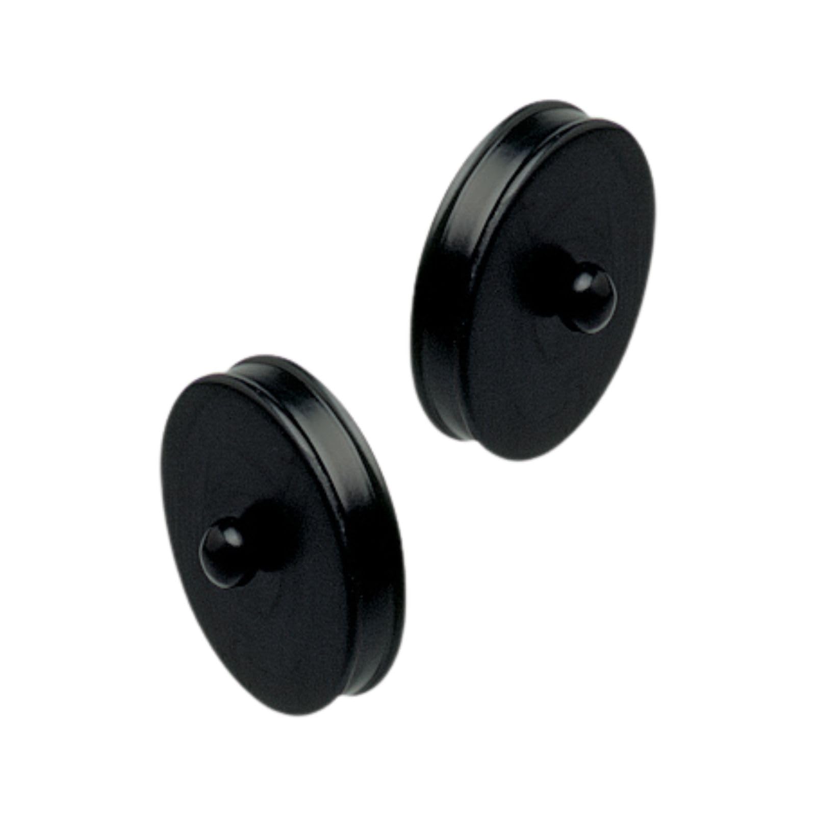 Jackson Woodturners Black Slim End Caps – Pair | 54mm Handrail Fittings | Stair Banister Accessories