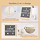 INCETUE Letterboard aus Eiche 25x25cm mit 400 Magnetbuchstaben & Zubehör – Stecktafel mit Staffelei – Premium Memoboard für Küche, Homeoffice und Geschenke