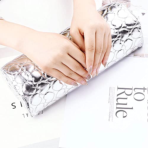 Apoio de Mão para Manicure Almofada Prata + Chaveiro CBRN18451
