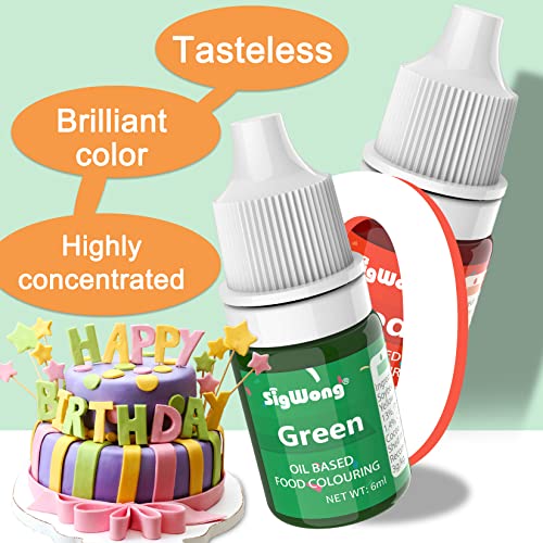Oil Based Food Coloring Set For Chocolate, 24 Colors Vibrant Edible Candy Melt Coloring Food Dye Tasteless For Cake Decorating, Baking, Fondant, Cookies, Icing, Slime, 0.2Oz/Bottle #TOP2