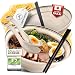 Produktbild LunchHero® Ramen Schüssel Set - Ramen Bowl Schüssel 1000ml aus Melamin - Ramen Set Geschirr mit großer Suppenschüssel - Japanisches Geschirr Set - Ramen Schale Set mit Rezepte eBook - 2er Set