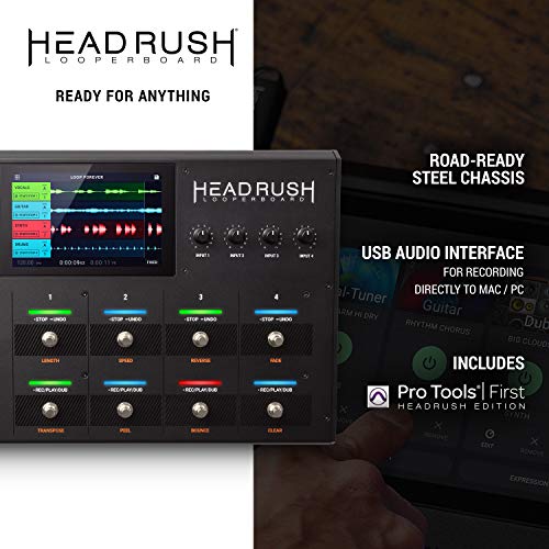 image for HeadRush Looperboard | 4-In/4-Out Looper with Intelligent Time-Stretch