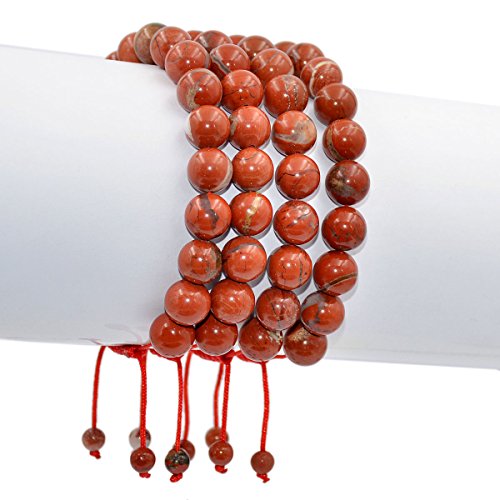 Image of AD Beads Natural 10mm Gemstone Bracelets Healing Power Crystal Macrame Adjustable 7-9 Inch