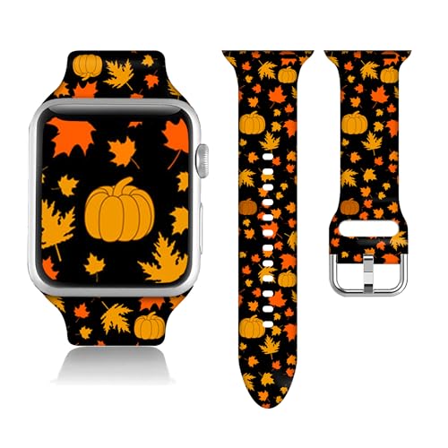 Cadeau de Noël : Bracelet Apple Watch en silicone souple à motif flocon de neige