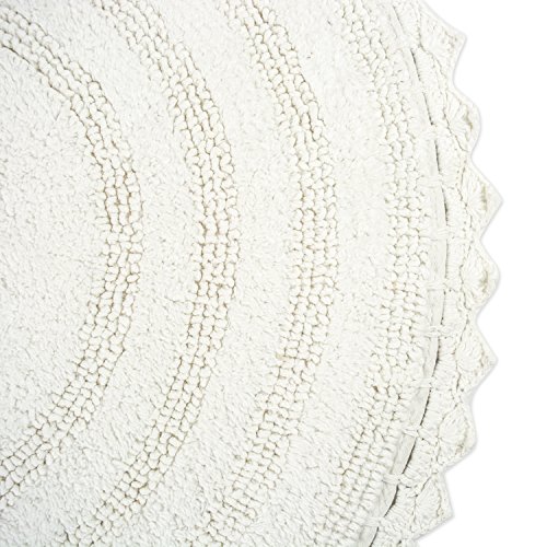 Dii CAMZ35690 Crochet Collection Reversible Bath Mat, Round thumb #1