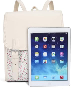 Coquette Mini Backpack Floral Backpack Preppy Leather Backpack Cute Purse Kawaii Bag Purse Coquette Stuff (white A)