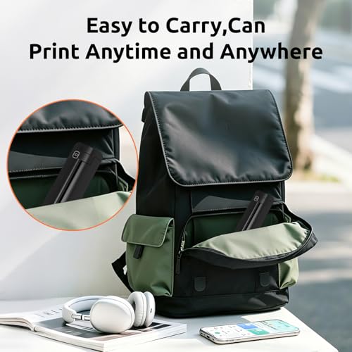 Image of Portable Inkless Wireless Printer Small & Travel-Friendly, Prints On 8.5 inchx11 inch US Letter /Legal, A4 & A5 Thermal Paper Works with Android, iOS & Laptop(with 10 Folded Thermal Paper)