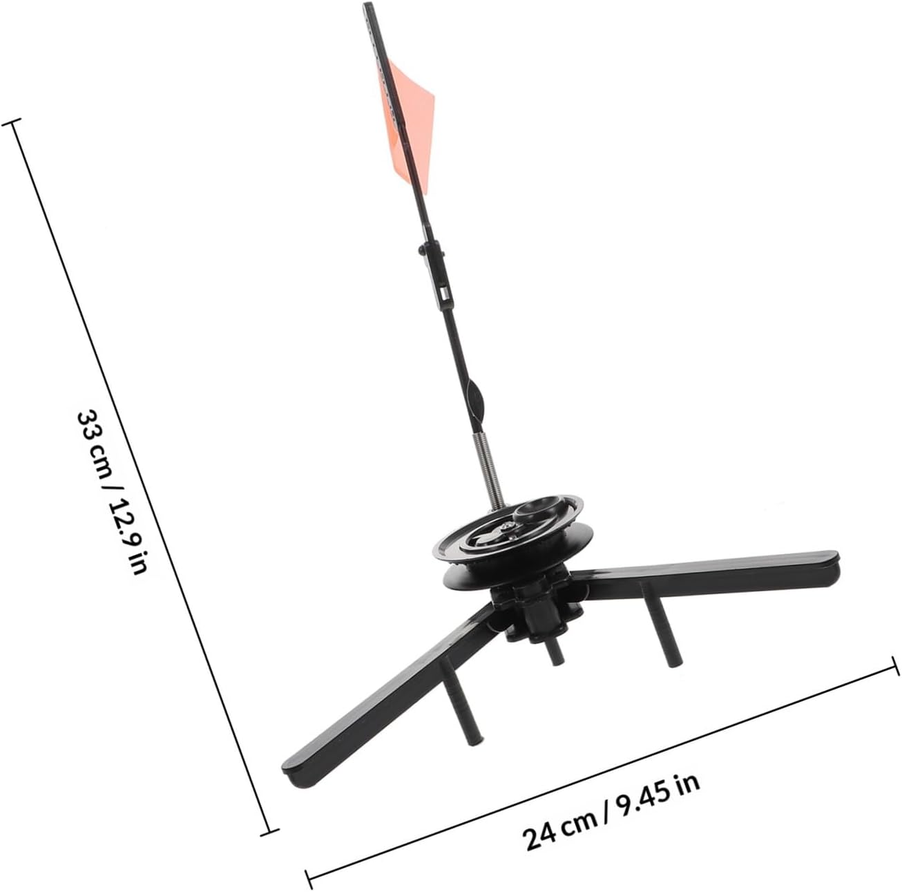 Ice Fishing Tip-up Flag Foldable Triangular Professional Fishing Stand with Pole for Winter Outdoor Use