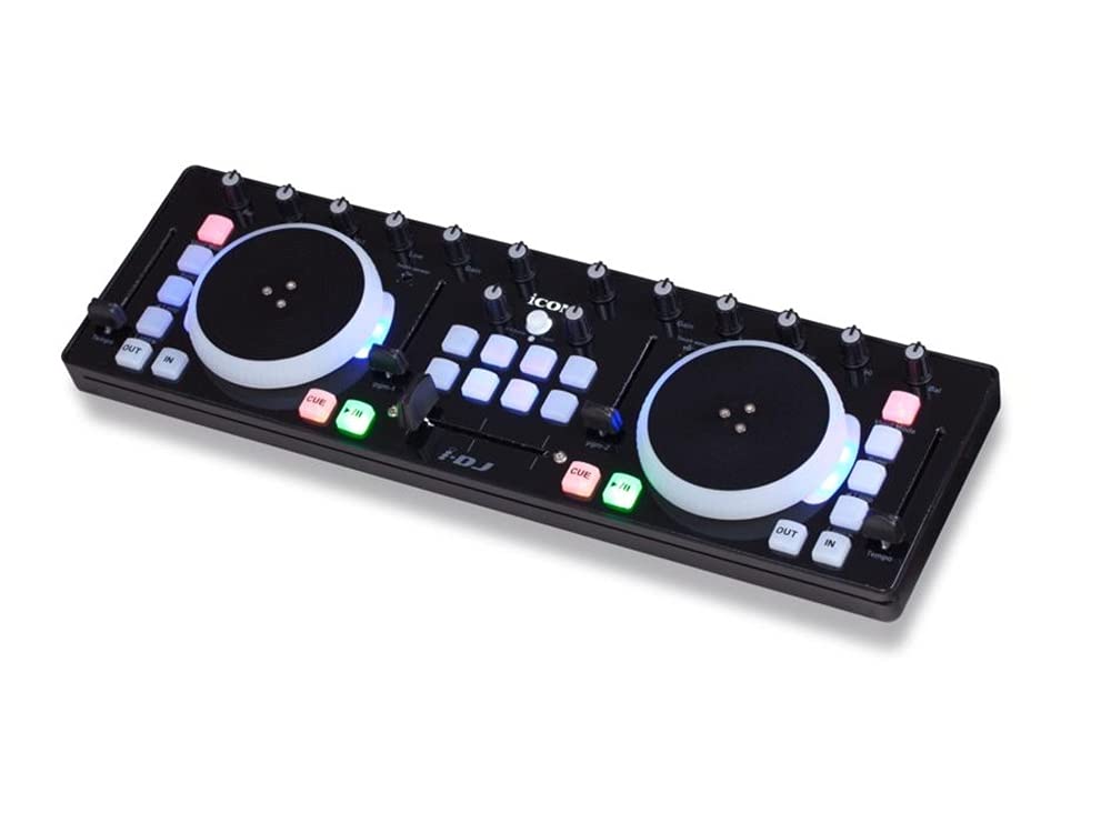 ※月末値下げ中※　iCON Digital MIDIコントローラー i-DJ ブラック IDJBK Icon i-DJ mini USB MIDI-/DJ- controller with touch sensitive