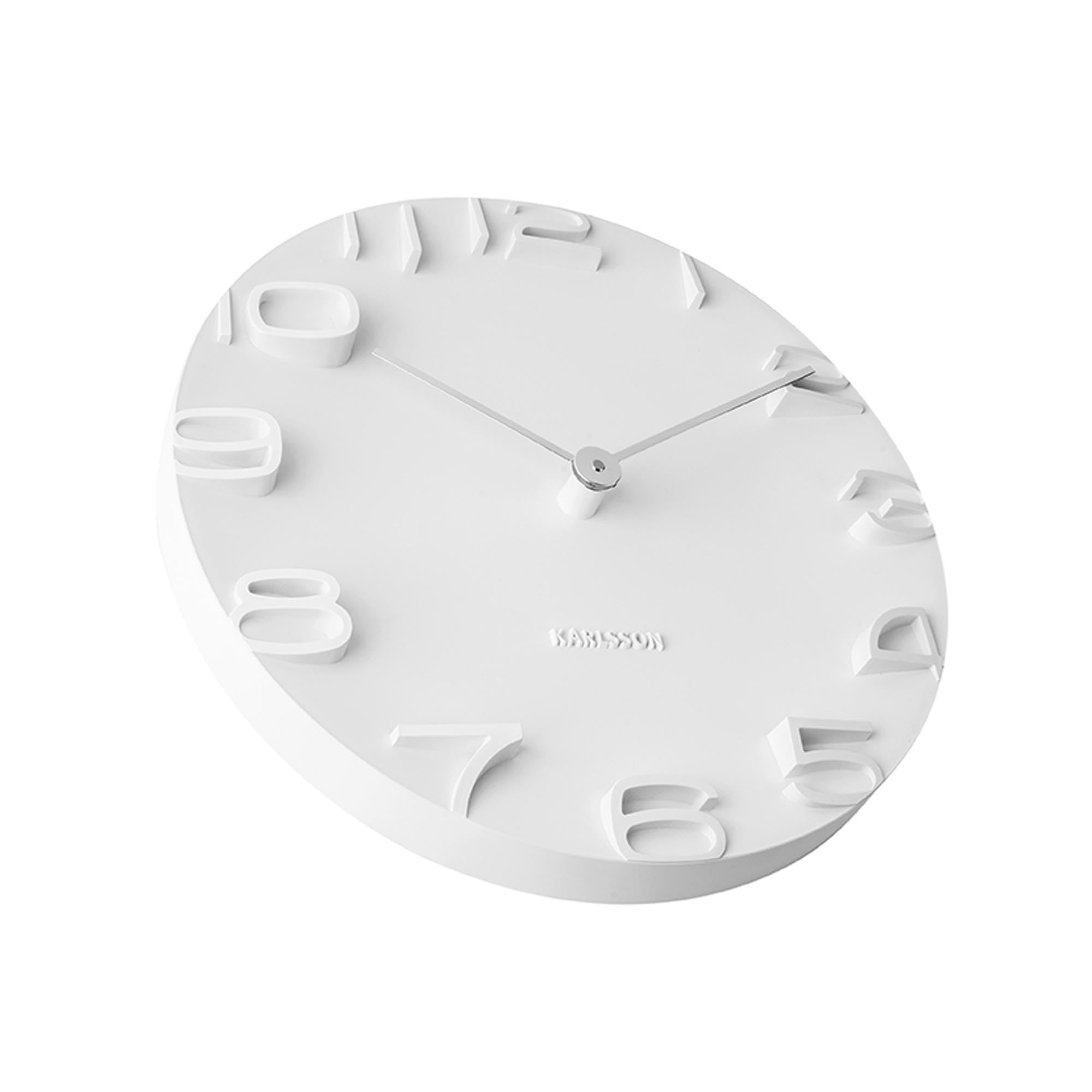 Karlsson KA5311WH On The Edge Orologio da Muro, Bianco