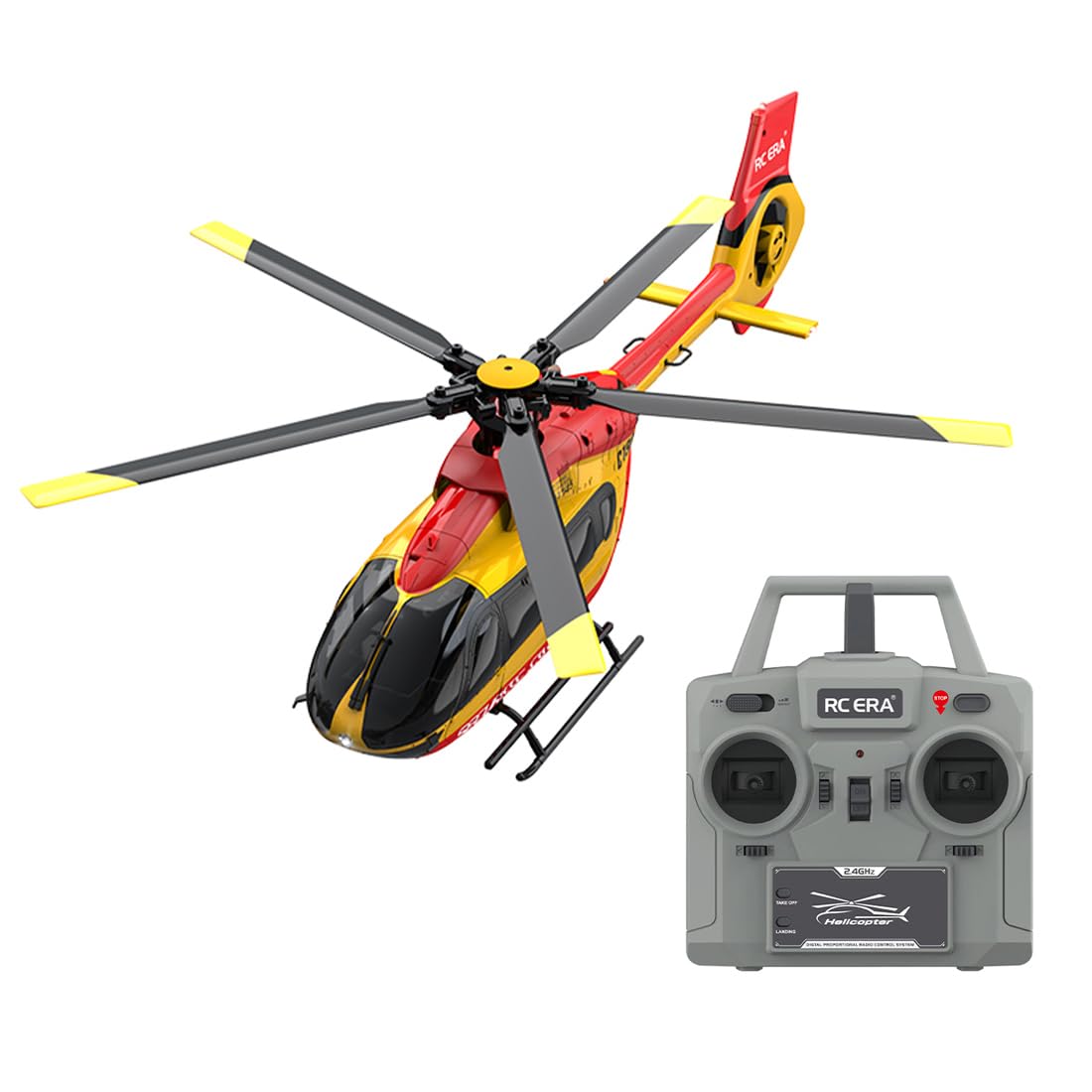 1:30 C190 H145 Elicottero telecomandato, 6 canali monocotore RC elicottero con giroscopio, altezza e flusso ottico, potente modello aereo per adulti e amanti del volo
