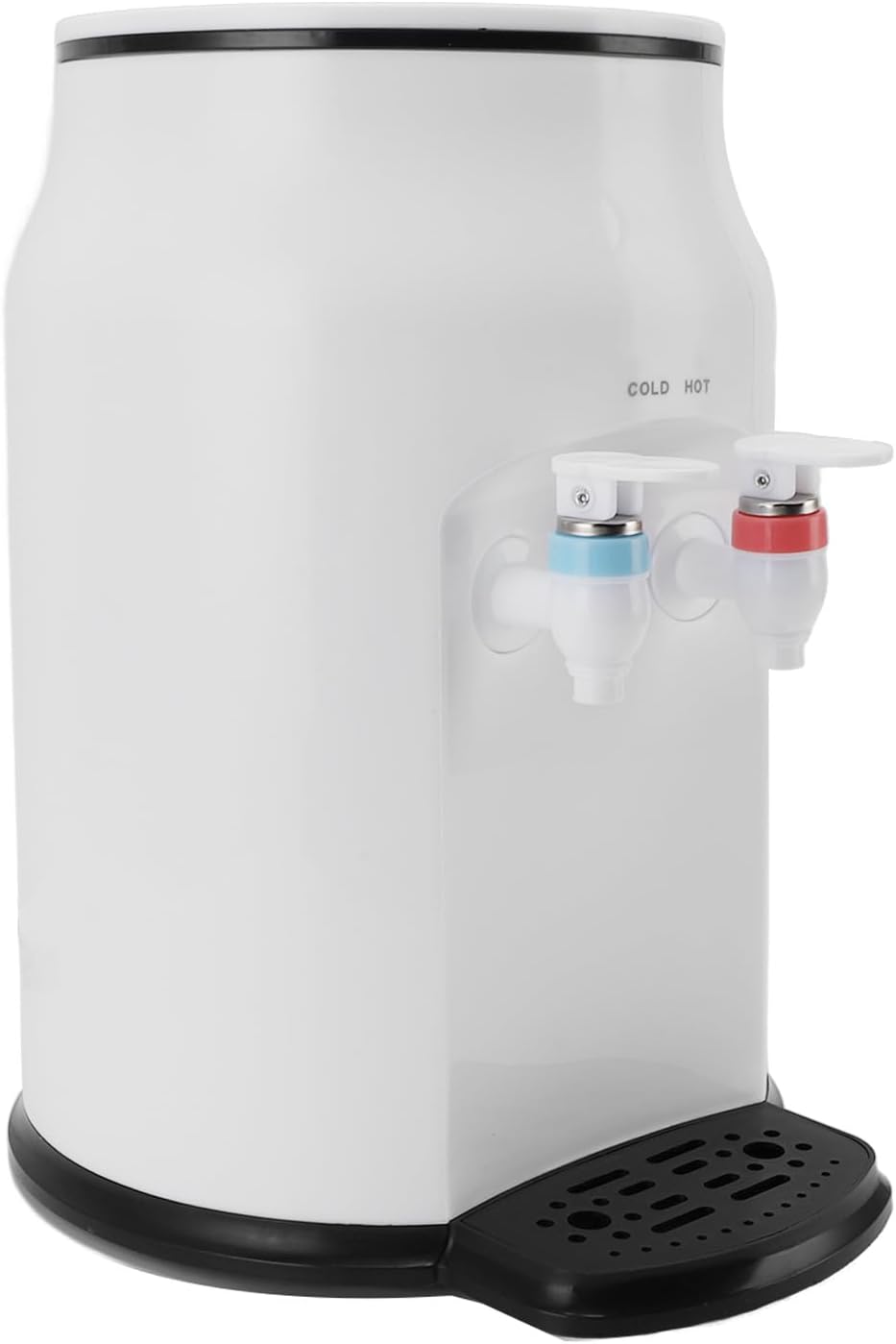 Hot Cold Water Dispenser, Electric Countertop Water Dispenser Top Load for Home Office Dorm, Fast Heating, Quiet Cooling, Easy (US Plug 110V)