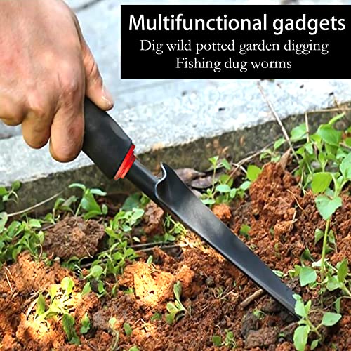 Foto von DMZK Unkrautstecher, Unkrautausstecher mit Ergonomischem Kunststoffgriff, Unkrautjäter Gartenwerkzeug aus Stahl zum Entfernen von Unkraut, Pflanzen von Gemüse Blumen Graben Beschneiden Schneiden