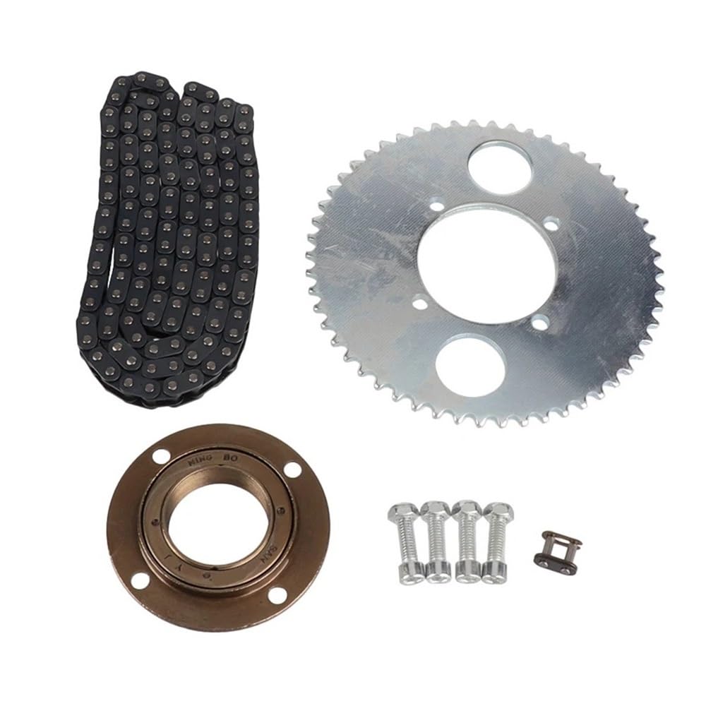 Kettenrad 126L Kette T8F 54T Kettenrad Antriebsrad ohne Zahn 4 Löcher Freilaufsatz Passend for Elektroroller Fahrrad Pocket Pit Dirt Bike