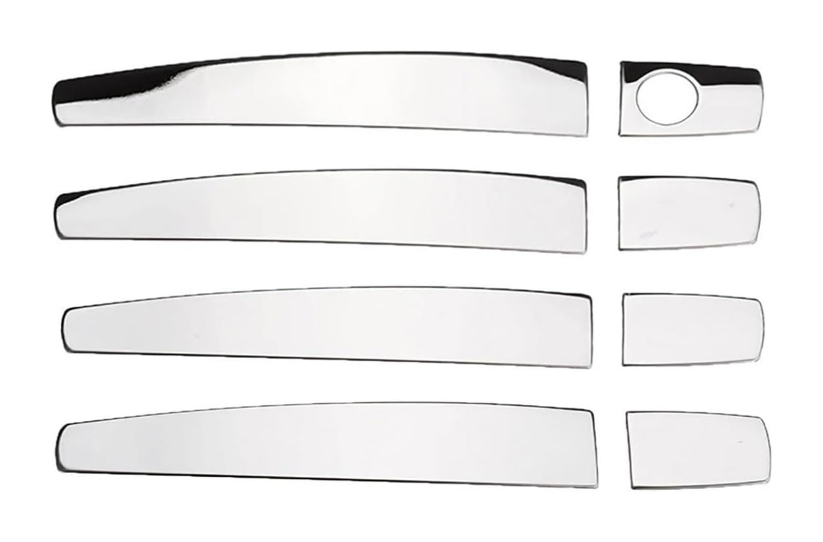 LMHGMUBVR Car Door Lock Latch Cover for Buick for Lacrosse Single Hole Door Handle Cover - Anti-Scratch Protective Upgrade Kit Bowl Modification Protector 2009-2016(Silver Titanium)