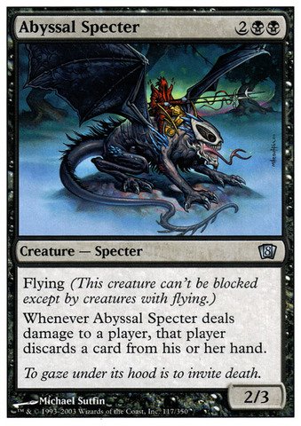 Amazon.com: Magic The Gathering - Abyssal Specter - Eighth Edition