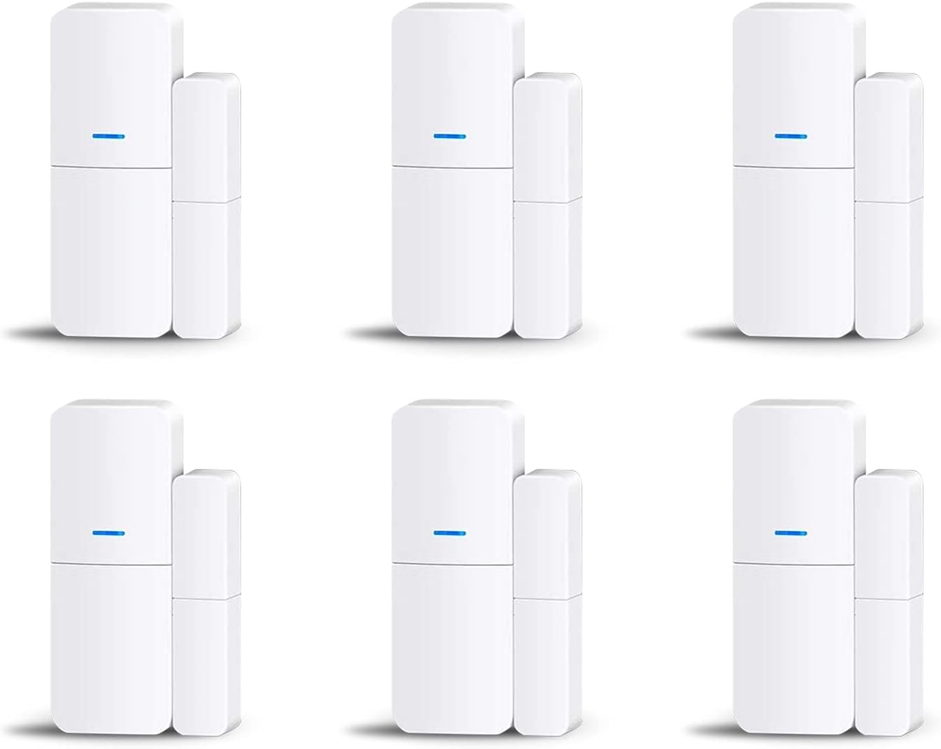 Entry Sensor (Pack of 6) – Window and Door Protection – Compatible with tolviviov Home Security System