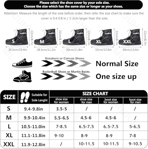 Image of Waterproof Boot Covers, Reusable Rain Shoe Covers Non-Slip Waterproof Shoes Boots for Outdoor Cycling Camping Fishing Travel