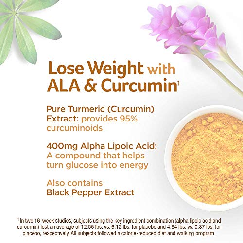 Turmeric Curcumin Weight Loss Pills For Women & Men Purely Inspired Turmeric Lean Lose Weight With Ala & Curcumin Immune Support Supplement Stimulant Free Weight Loss Supplement 60 Count #TOP1