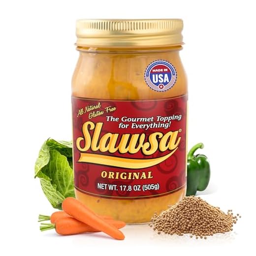 Slawsa Original — The Crunchy Relish Alternative | All-Natural Gourmet Topping for Hot Dogs, Burgers & Brats, Never Watery, Sweet & Tangy with Mild Kick, Gluten-Free, Vegan, Woman-Owned USA | 17.8 oz