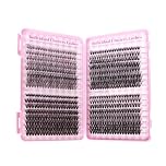 Eyelash Extension Kit 640pcs Individual Eyelashes Kit Cluster Lashes Individual CLuster 9-16mm DIY Eyelash Extension Kit
