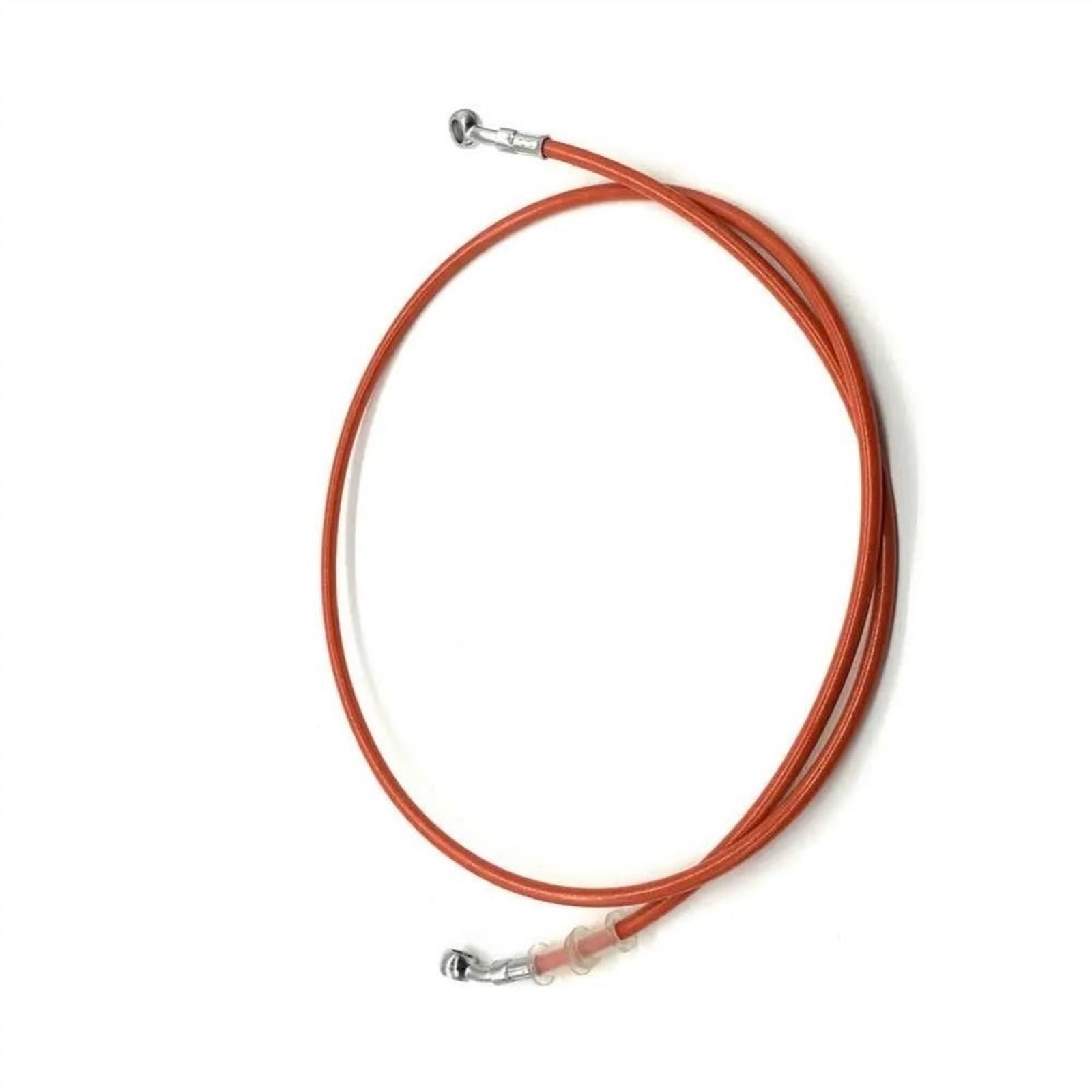 Motorbike Part Universal Motorcycle Braided Brake Hose Line Steel Cable Hydraulic Pipe 90cm(Orange)