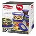 Rubbermaid Premier Food Storage Containers, 16-Piece Set, Purple