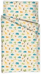Kindertraum 5217012 Kinderbettwäsche Dschungel, Design 170, 40 x 60 cm und 100 x 135 cm