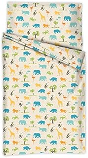 Kindertraum 5217012 Kinderbettwäsche Dschungel, Design 170, 40 x 60 cm und 100 x 135 cm