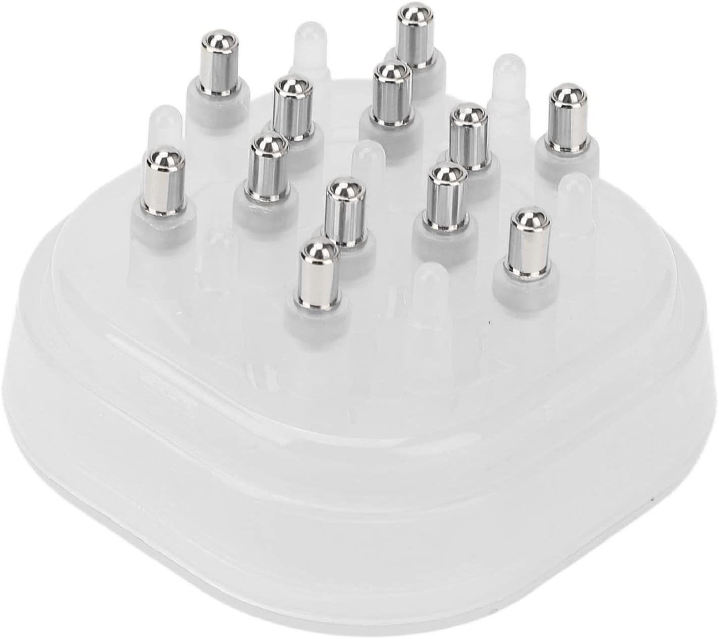 Hoofdhuid Medicinale Kam, 15 Ml Capaciteit Hoofdhuid Applicator Gelijkmatig Lekvrije Ronde Roller voor Serum (Wit)