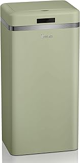 Swan Retro Küche Mülleimer Automatisch, Abfalleimer mit Bewegungssensor, 45 Liter, Metallisch, Intelligenter Küchenabfalleimer mit großer Kapazität, Vintage-Design, Grün