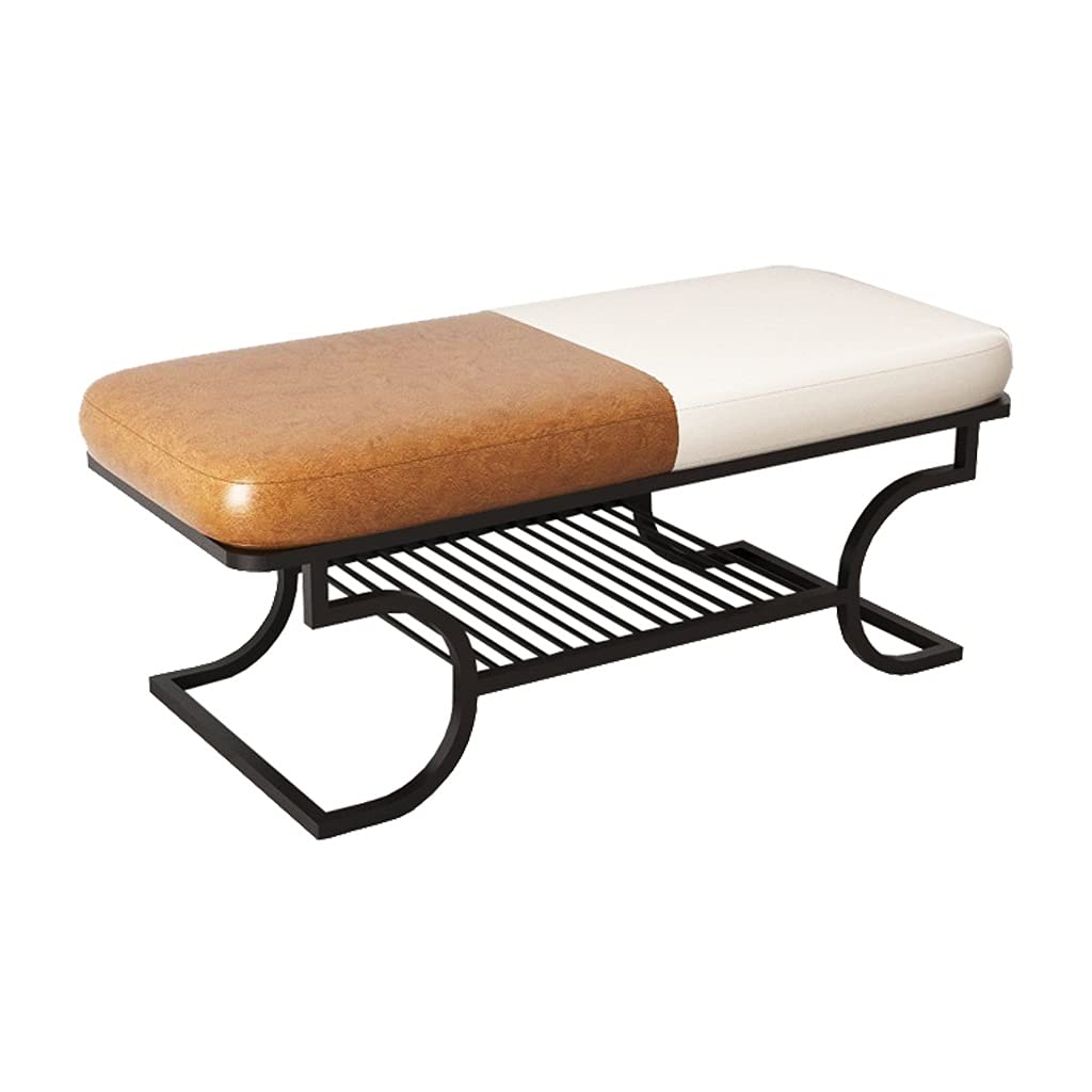 SXZenSpace Storage stools bench Nordic Iron Art Shoe Changing Stool Simple Household Cabinet Shelf Sit On The At Entrance To Try