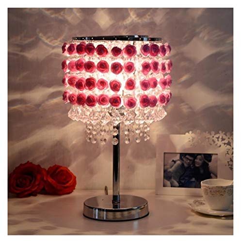 Table lamp Modern Crystal Adjustable Light Table lamp red Purple Green Pink Romantic Bedside Table lamp Wedding Decoration lamp Household Products – vue 3