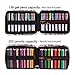qianshan 202 Colored Pencils Pencil Case - 136 Color Gel Pens Pen Bag or Marker Organizer - Universal Artist Use Supply Zippered Large Capacity Slot Super Big Professional Storage Fresh
