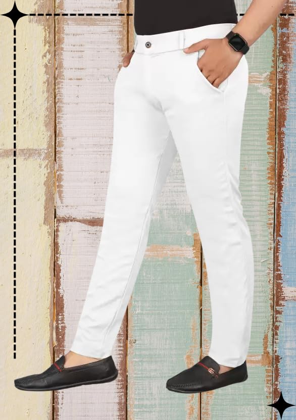 Image of Men's Slim Fit Casual Chinos Pants Stretch Cotton Trousers with Flat Front, Comfortable Everyday TS K043 Parent