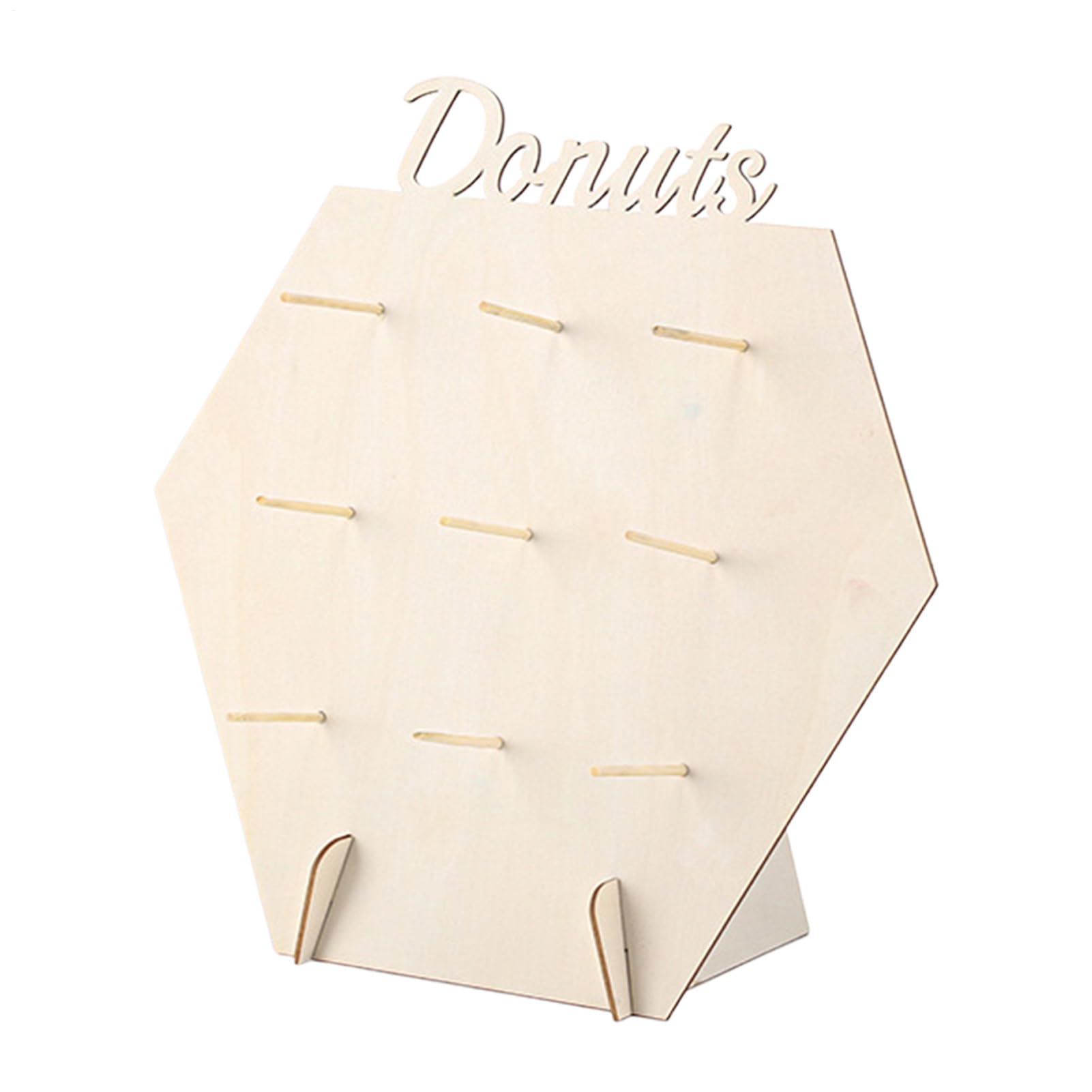 Support en bois pour donuts idéal pour vos centres de table d'anniversaire