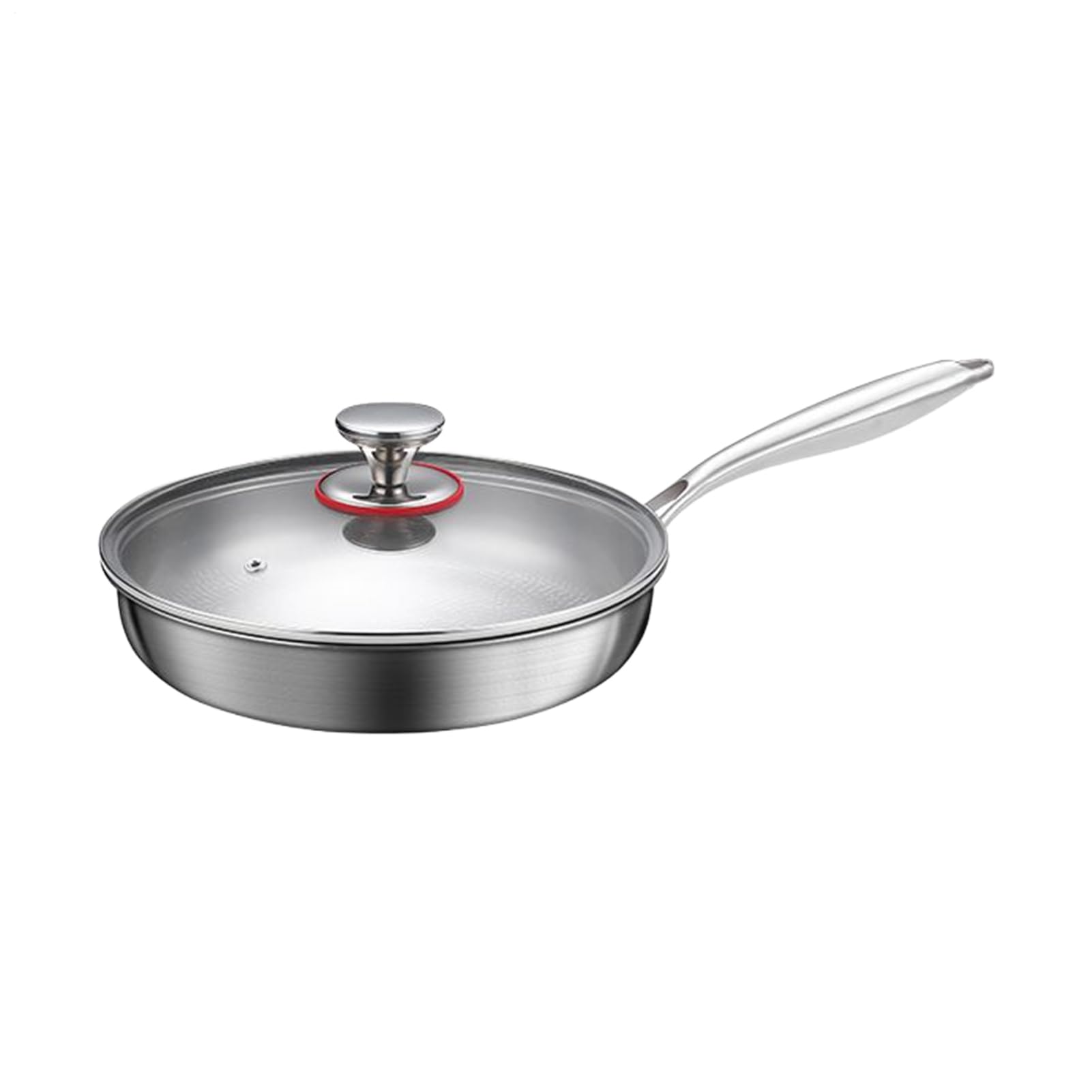 Sartenes de Titanio para Cocinar, Sartén de Titanio, Sartén Antiadherente Con Tapa Para Uso Diario Restaurante Apartamento Hotel Camping Cocina Interior