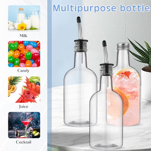 Botellas de cuello largo Maxcheck de 16 oz para servir mezclas e ingredientes sin derramar 7