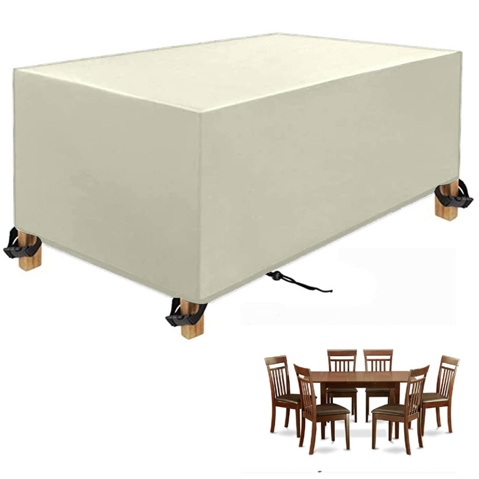 Housses Salon De Jardin Extra Large, Housse De Table Imperméable, 420D Oxford Protection Pour