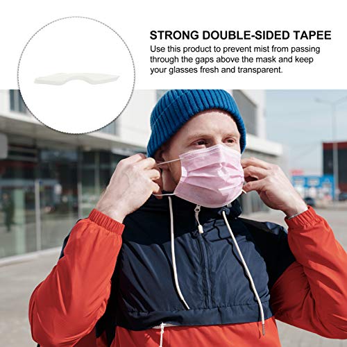 EXCEART 50Pcs Almofada de Tiras da Ponte Do Nariz Almofada de Silicone da Almofada da Ponte Do Nariz