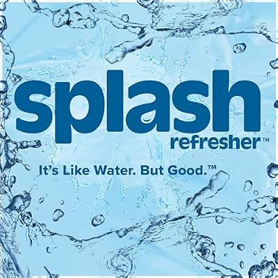 SPLASH REFRESHER Acai Grape Flavor Water Beverage, 8 Fl Oz Plastic Bottles (24 Count)