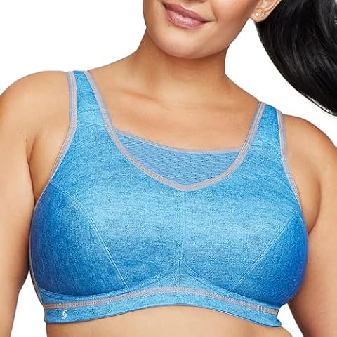 Glamorise Plus Size No-Bounce Camisole Sports Bra Cover