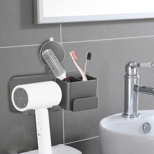Accessoire de salle de bain multifonction pour ranger le sèche-cheveux