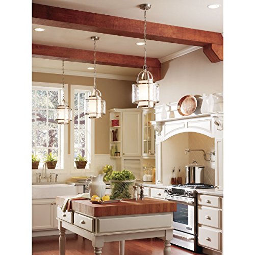 Progress Lighting 1-Light Foyer Pendant, Bay Court Collection, Indoor, P3701-09, Brushed Nickel - Image 6