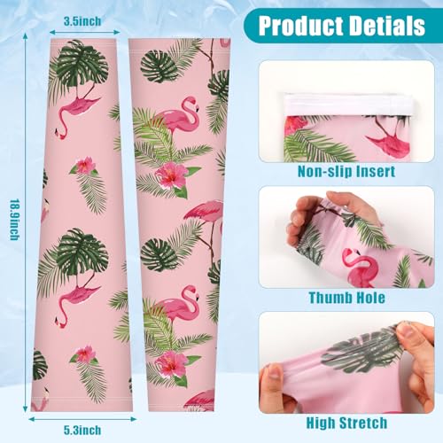 Image of Bebila Gardening Sleeves for Women Farm UV Sun Protection Anti-Scratch Cooling Sleeves with Thumb Hole Arms Cover Outdoors