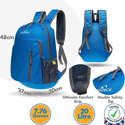 Vivateck pieghevole da viaggio, leggero e zaino da...