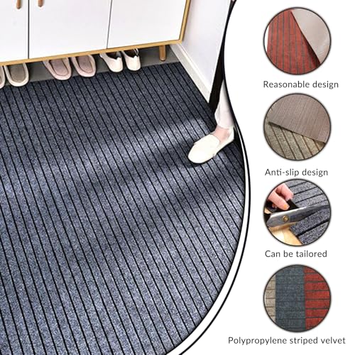 Alfombra para pasillo de 2x6 pies personalizable con base de goma resistente para interiores 4