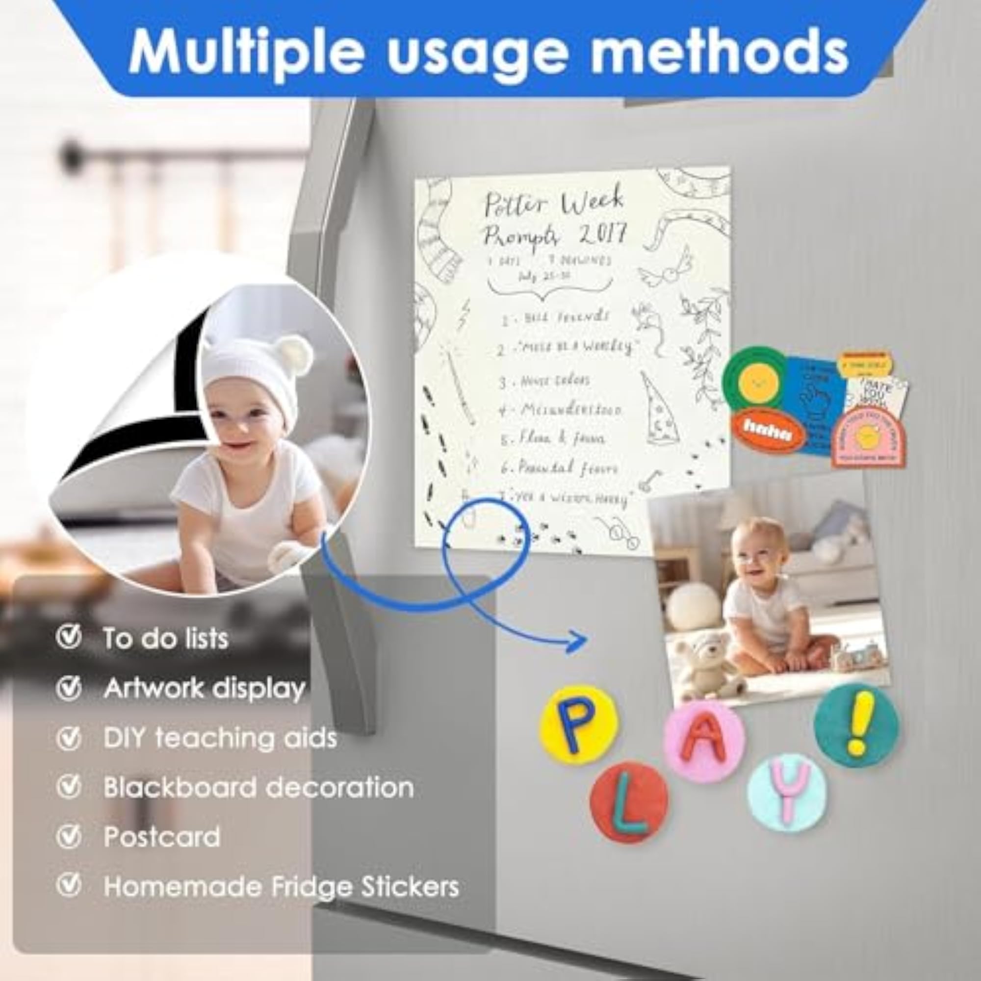 Magnetic Tape Fridge Magnets, Flexible Sticky Magnet Strip