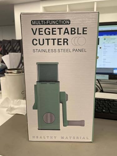 Multi Function Vegetable Cutter Upgraded Cheese Grater Shredder Kitchen Essentials With 3 Interchangeable Blades Best For Potatoes Carrots #TOP3