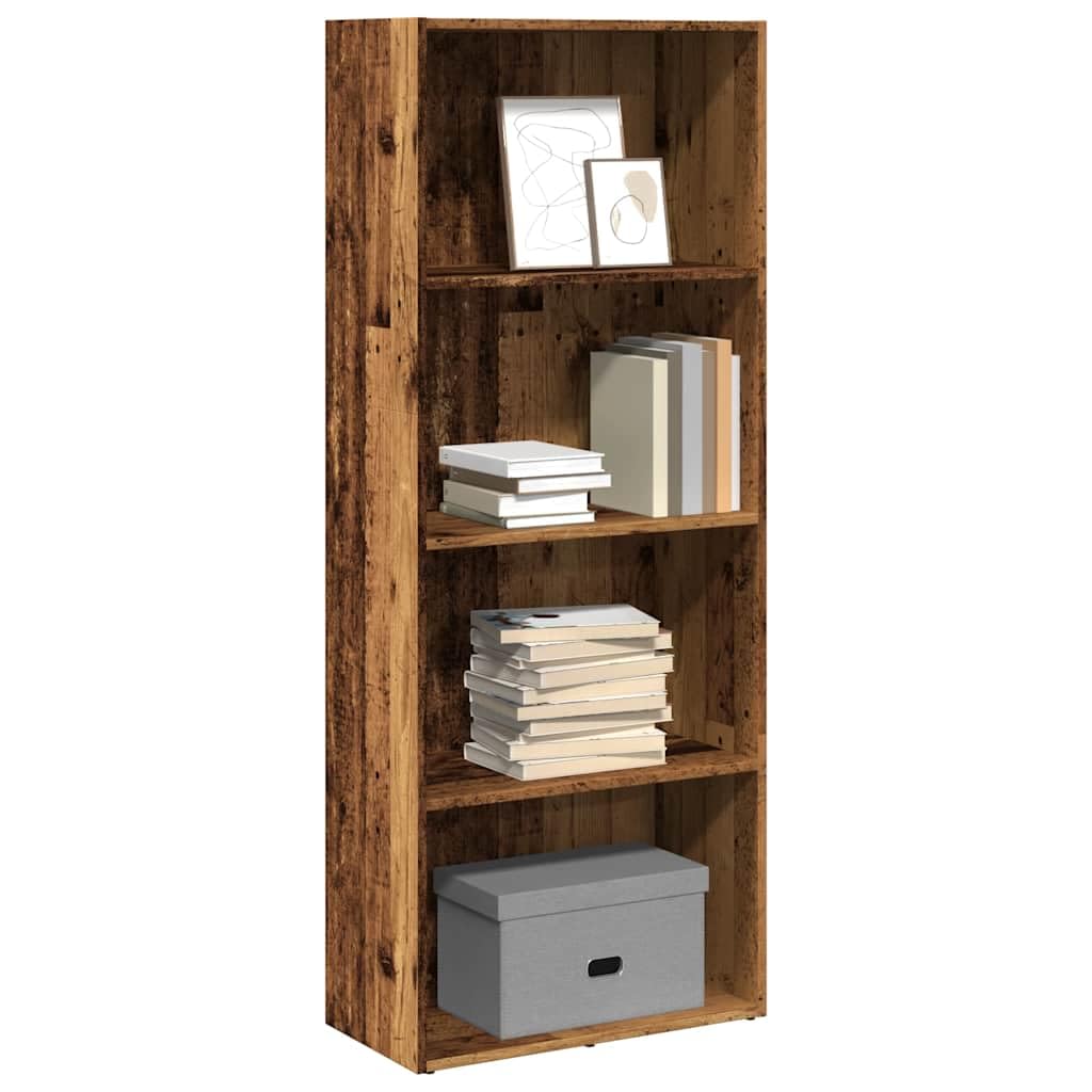 Bücherregal offene Fächer 60x30x152 cm aus Holzwerkstoff, vielseitig einsetzbar im Wohnzimmer, Schlafzimmer oder Flur, pflegeleicht mit feuchten Tuch, bietet Stauraum für Bücher,